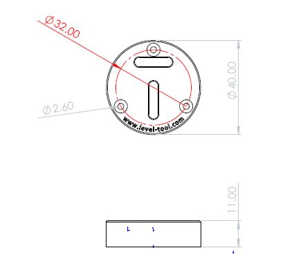 2 Axis Levels 2AL-CT40B1 size