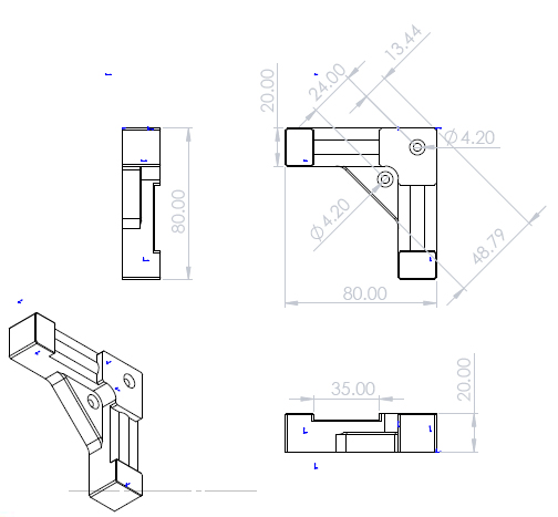 2 Axis Levels 2AL-LT800 size