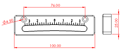 Ball Bubble Inclinometers BBI5789-1 size