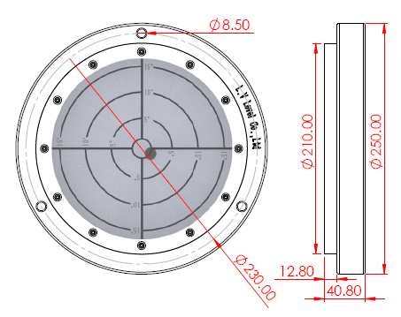 Subsea Bullseye Levels SBL5648-5 size